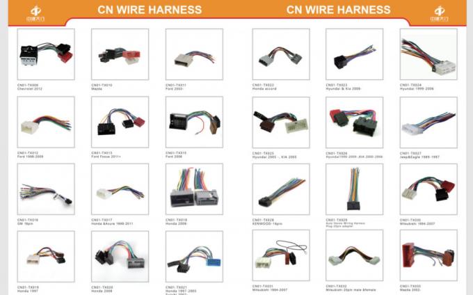 16ピンの自動車用ワイヤーハーネス組 男性と女性のコネクタ OBD2ケーブル 1
