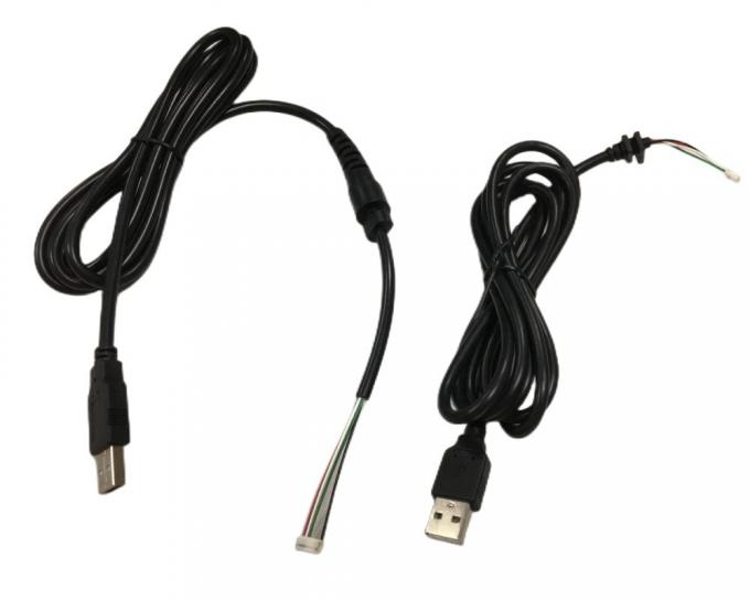 丸いケーブルワイヤーハーネス 2.54mm 4ピン DB9 女性 RS232 HMI 0