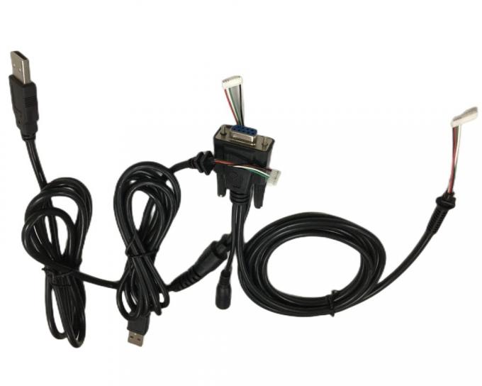 丸いケーブルワイヤーハーネス 2.54mm 4ピン DB9 女性 RS232 HMI 1