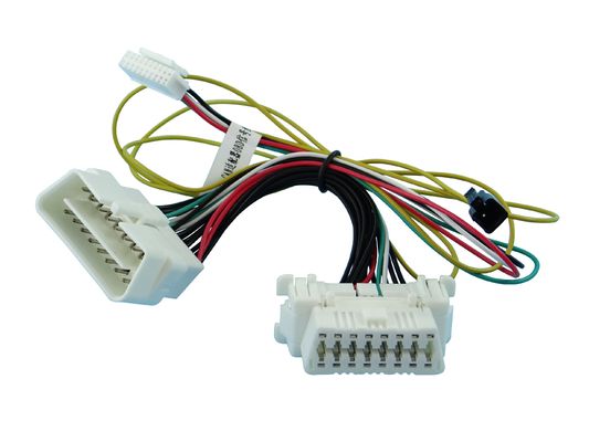 16ピンの自動車用ワイヤーハーネス組 男性と女性のコネクタ OBD2ケーブル