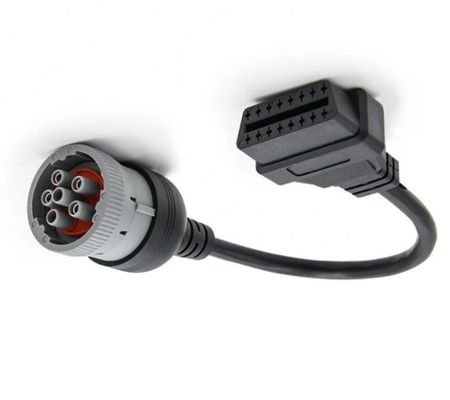 重荷トラクターワイヤリングハーネス 6ピンOBDケーブル アダプター 自動車診断ケーブル