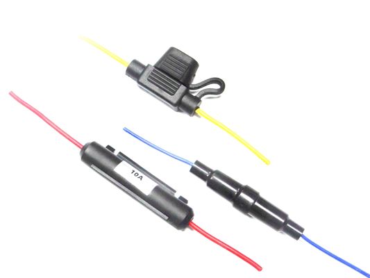 エレクトロニクス インライン 自動車用ファイューズホルダー 300V ガラスファイューズ用