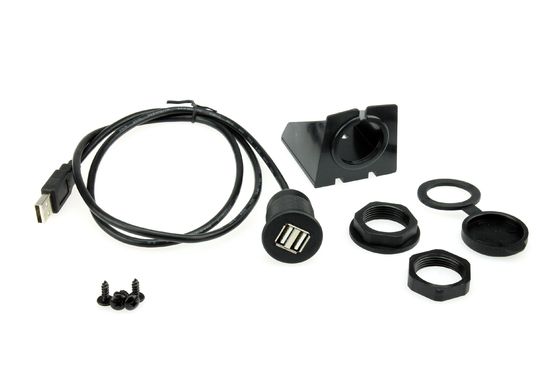 ダッシュボード カスタムケーブル ハーネス フラッシュ マウント ダブル USB ユニバーサル Ctuniusb