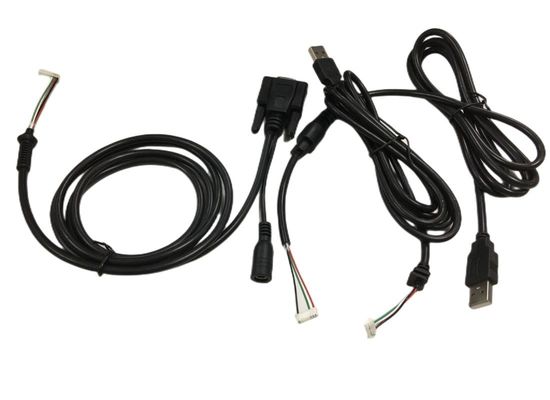 丸いケーブルワイヤーハーネス 2.54mm 4ピン DB9 女性 RS232 HMI