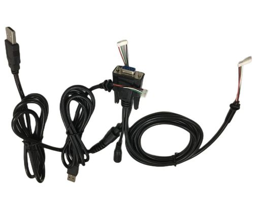 丸いケーブルワイヤーハーネス 2.54mm 4ピン DB9 女性 RS232 HMI