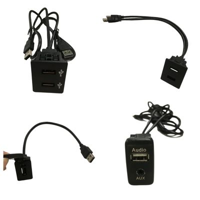 FCC 電動ケーブル ハーネス AUX カー ダッシュ マウント ケーブル カー USB