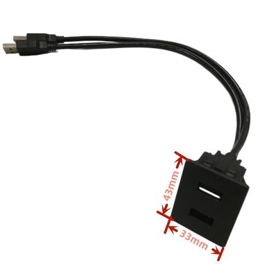 カーダッシュケーブルワイヤーハーネス シングルダブルカーチャージャー USBソケット