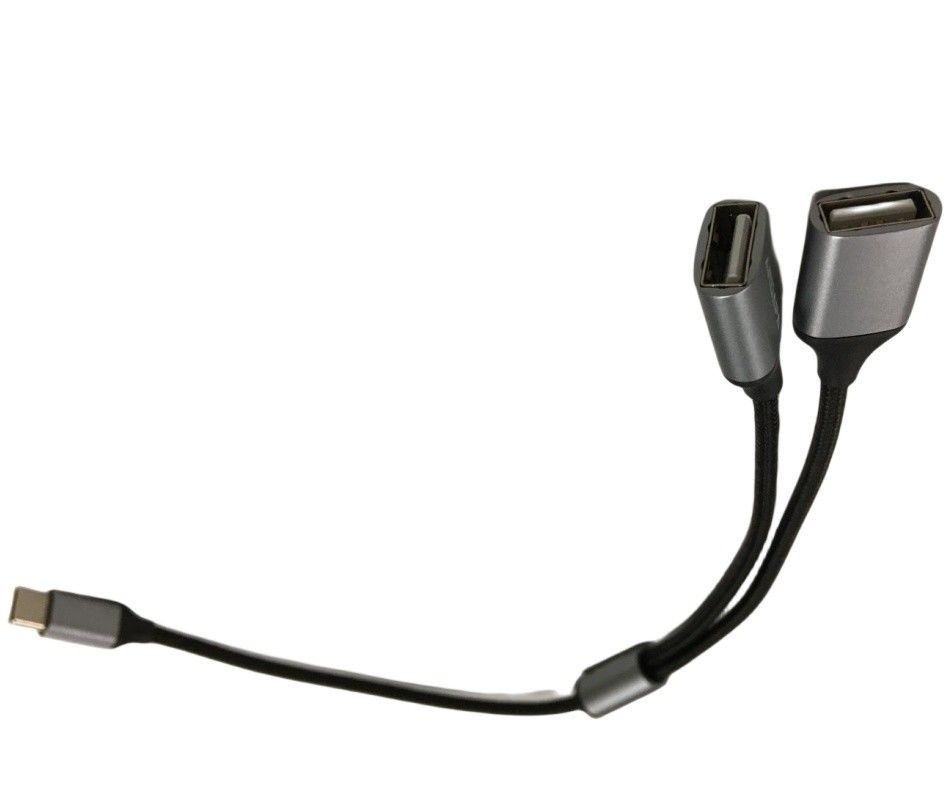 3mケーブルワイヤーハーネスアセンブリ 1タイプCから2USB 2イン1USBケーブル